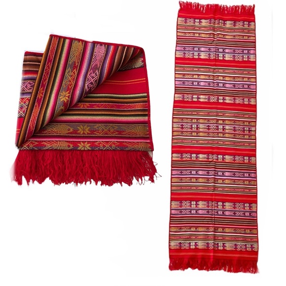 Other - 🇵🇪 PERU TABLE RUNNER / THROW / SARONG / HAND WOVEN / BED ACCENT / SCARF